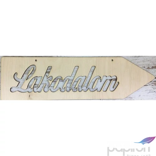 Fa felirat nyíl Lakodalom 50x14 cm - jobbra mutató 