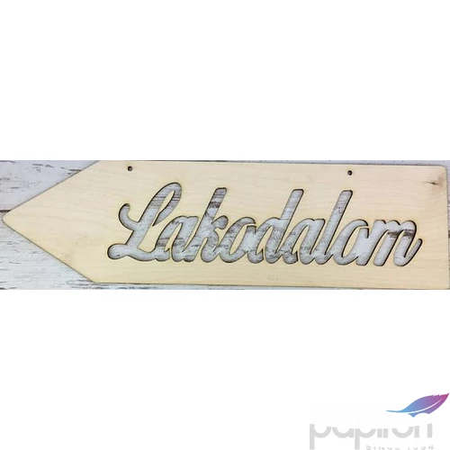 Fa felirat nyíl Lakodalom 50x14cm - balra mutató 