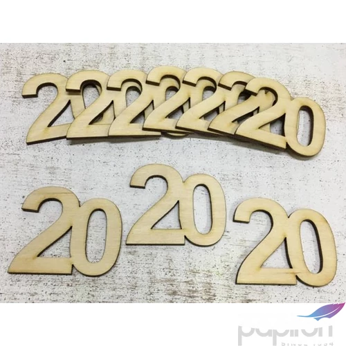 Fa felirat számok 20" évfordulós, szülinapi számok 10db/cs