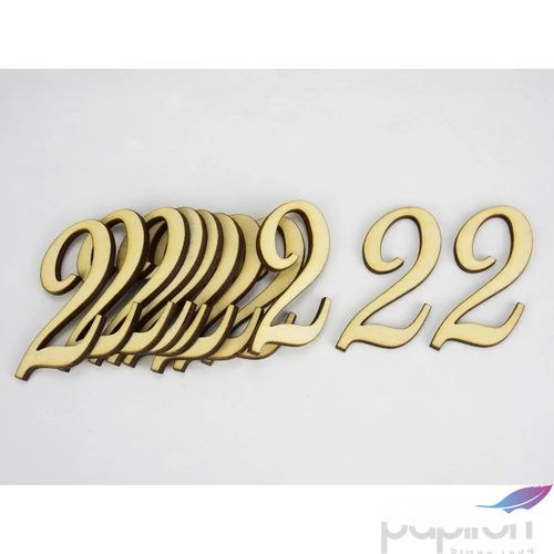 Fa felirat számok 2" írott szám 5cm 10db/cs