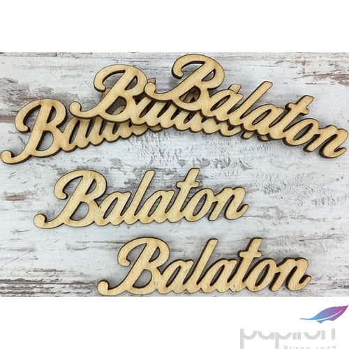 Fa felirat tábla Balaton 9cmx2.5cmx3mm 5db/cs