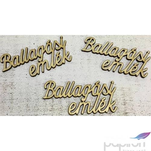 Fa felirat tábla Ballagási emlék 9, 5cmx4.2cmx3mm 3db/cs