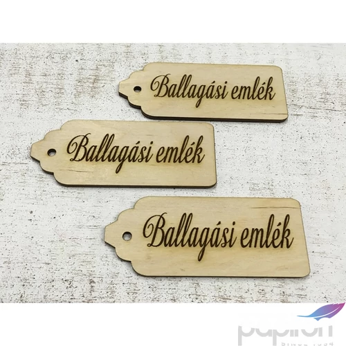 Fa felirat tábla Ballagási emlék scrapbook 10cmx4cm 3db/cs