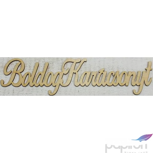 Fa felirat tábla Boldog Karácsonyt 32x10cm