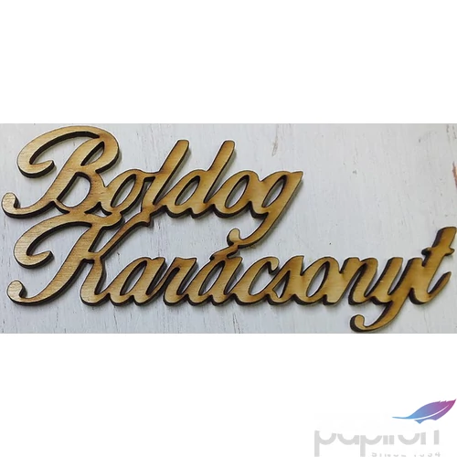 Fa felirat tábla Boldog Karácsonyt írott 2db/cs