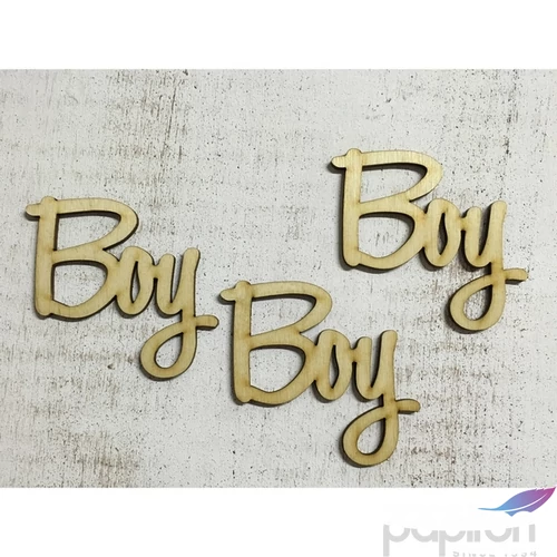 Fa felirat tábla Boy 7, 5cmx7cmx3mm 3db/cs