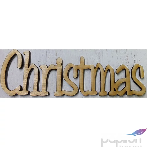 Fa felirat tábla Christmas írott 2db/cs