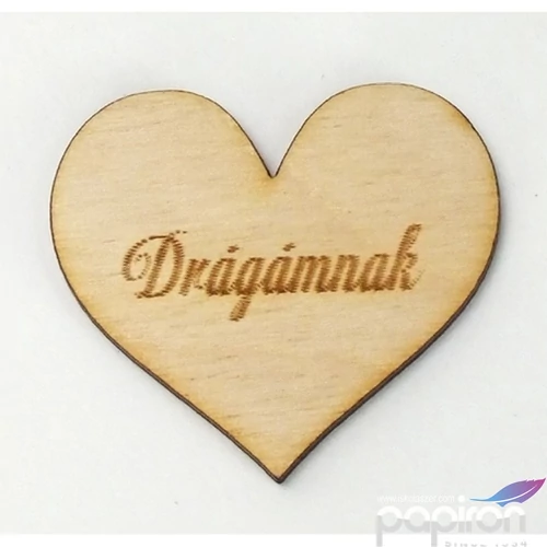 Fa felirat tábla Drágámnak 4cmx4.5cmx3mm 10db/cs
