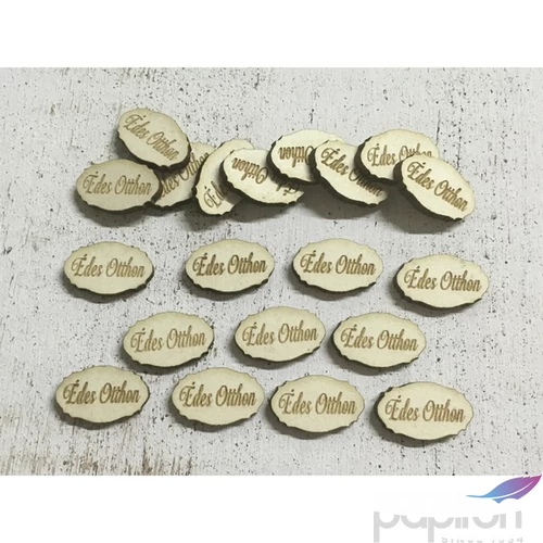Fa felirat tábla Édes Otthon mini 2cmx1.3cmx3mm 20db/cs