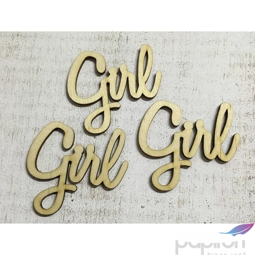 Fa felirat tábla Girl 7, 5cmx8cmx3mm 3db/cs