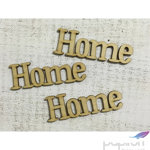 Fa felirat tábla Home 11cmx3.6cmx3mm 3db/cs