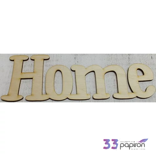 Fa felirat tábla Home 25x8cm