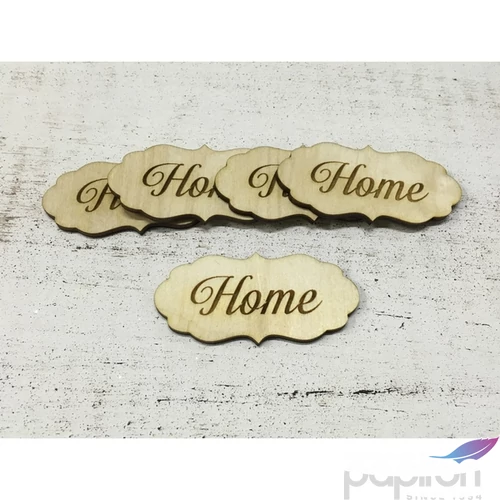 Fa felirat tábla Home 7cmx3.5cmx3mm 5db/cs