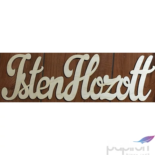 Fa felirat tábla Isten hozott 50x15cm