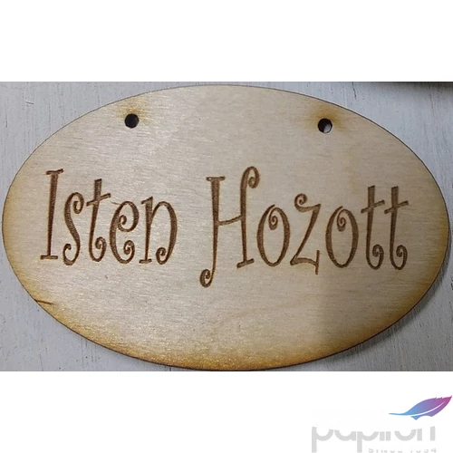 Fa felirat tábla Isten hozott ovális 3db/cs