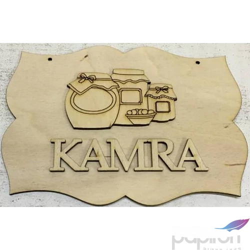 Fa felirat tábla Kamra 19x13, 5cm 