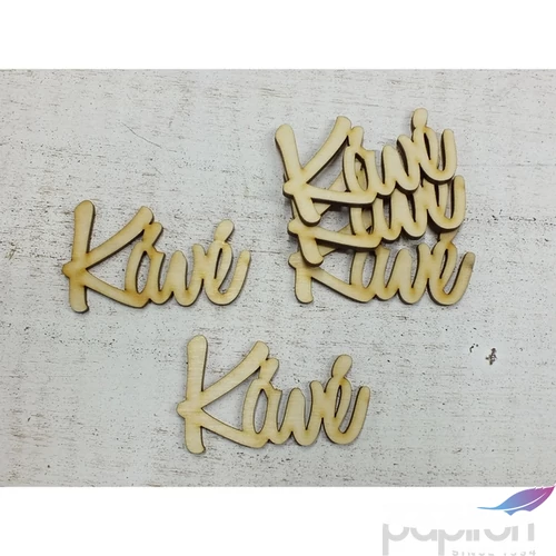 Fa felirat tábla Kávé 7cmx4cmx3mm 5db/cs