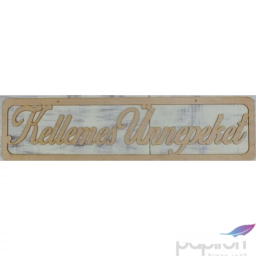 Fa felirat tábla Kellemes Ünnepeket 72x24.5cm 