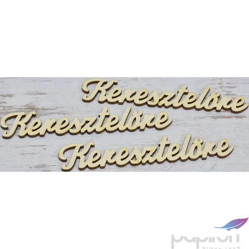 Fa felirat tábla Keresztelőre 12cmx2cmx3mm 3db/cs