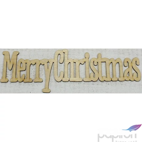 Fa felirat tábla Merry Christmas 31x10cm