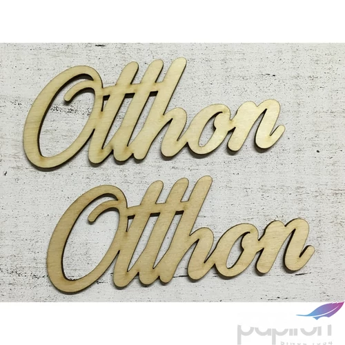 Fa felirat tábla Otthon 15cmx7cmx3mm 2db/cs