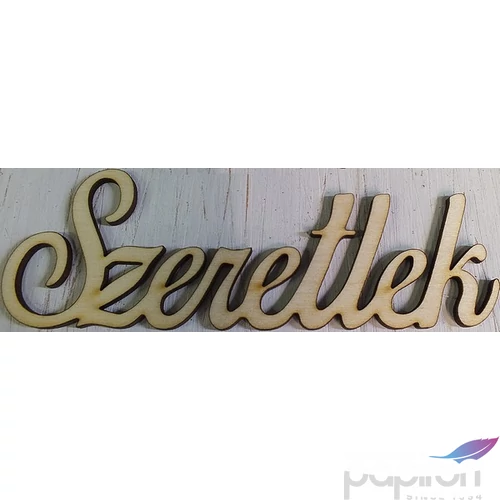 Fa felirat tábla Szeretlek 15cm 2db/cs