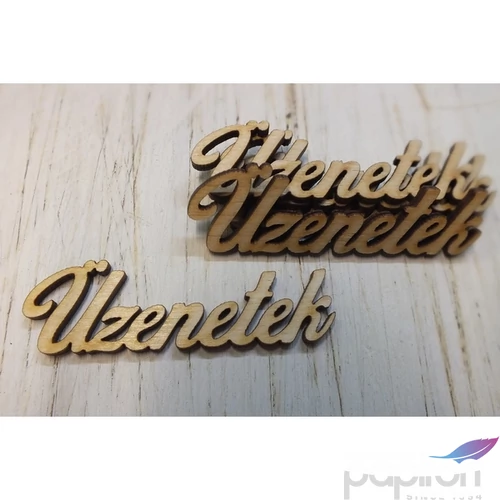 Fa felirat Üzenetek 7, 5cmx2.3cmx3mm 5db/cs