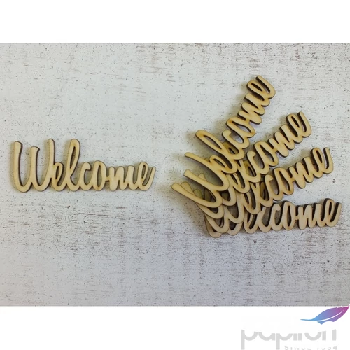 Fa felirat Welcome 9, 5cmx3mm 5db/cs