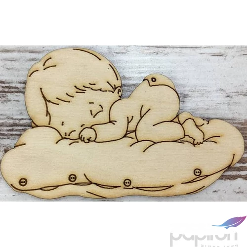 Fa figura alvó baba 10x6cm