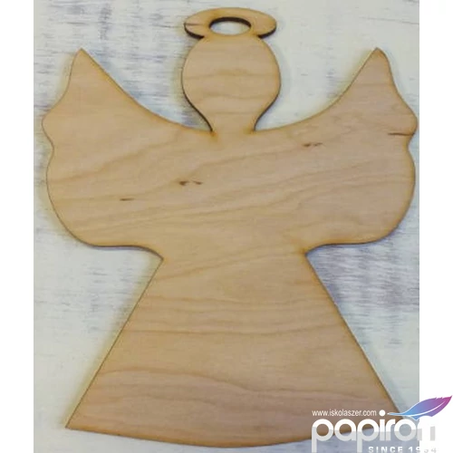Fa figura angyal 15x13cm 