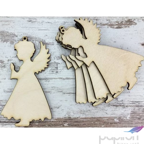 Fa figura angyalka imádkozó 10cm 5db/cs