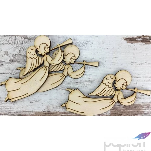 Fa figura angyalka trombitás 10cm 3db/cs