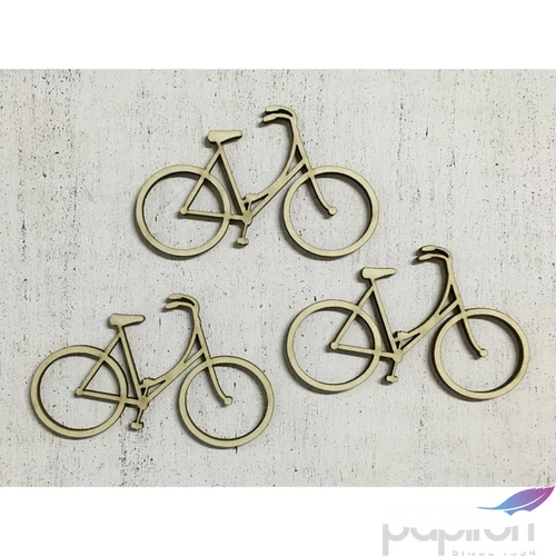 Fa figura bicikli kerékpár 8cmx5cmx3mm 3db/cs