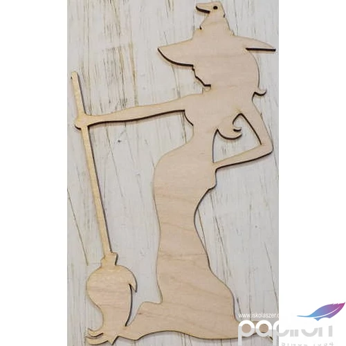 Fa figura boszorkány dögös 14x24cm Halloween 