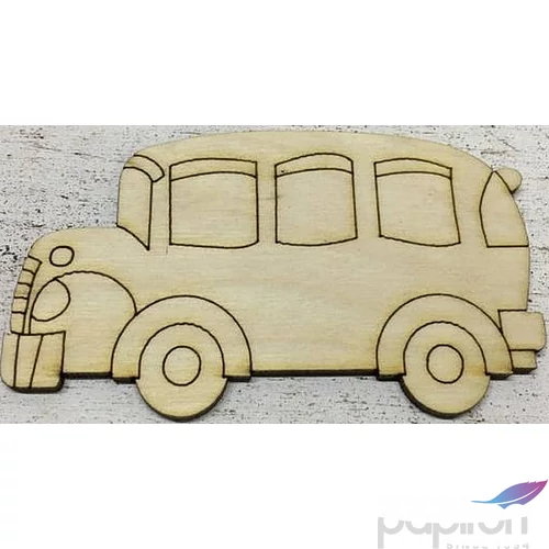 Fa figura busz 9, 5x5.5cm 