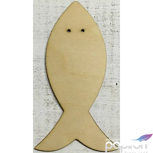 Fa figura felfűzhető hal forma - 18, 5x10, 2cm 