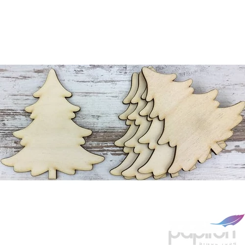 Fa figura fenyő natúr 10cm 5db/cs