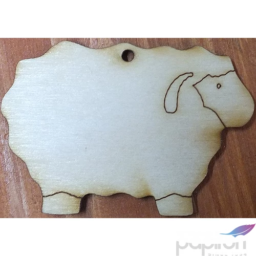 Fa figura festhető bárány 6cm 5db/cs