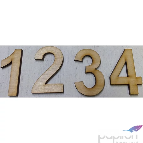 Fa figura festhető számok advent 16db/cs