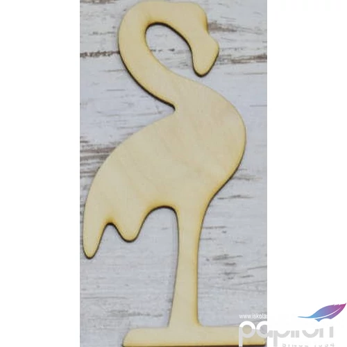 Fa figura flamingó 20x8cm 
