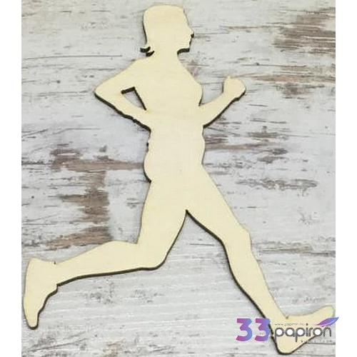 Fa figura futó 16x11cm