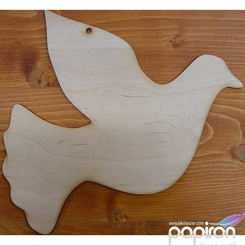 Fa figura galamb natúr 26cm 