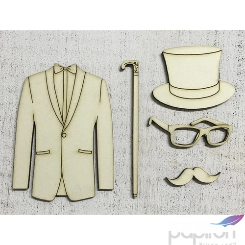 Fa figura gentleman gentleman - úriember szett 10cmx3mm 5db/cs
