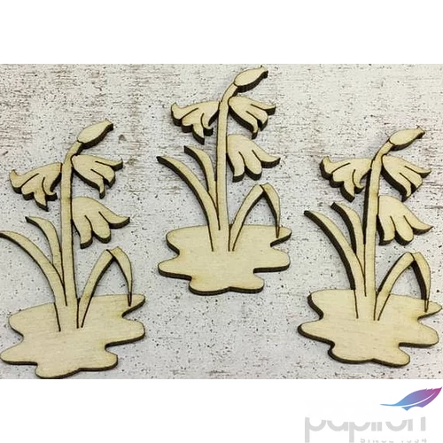 Fa figura harangvirág harangvirág 7cmx3cmx3mm 3db/cs