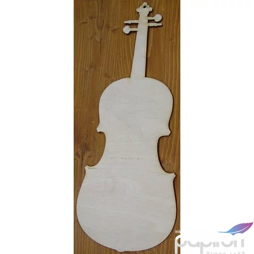 Fa figura hegedű hangszer 7, 5x20cm 