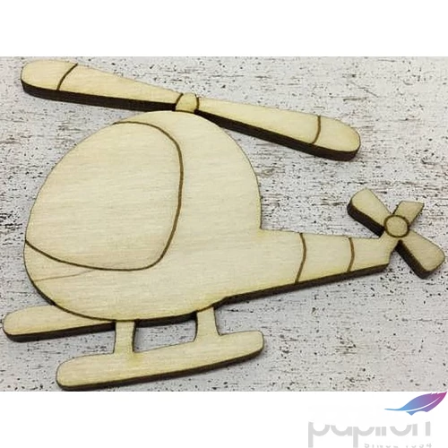Fa figura helikopter 7x8cm