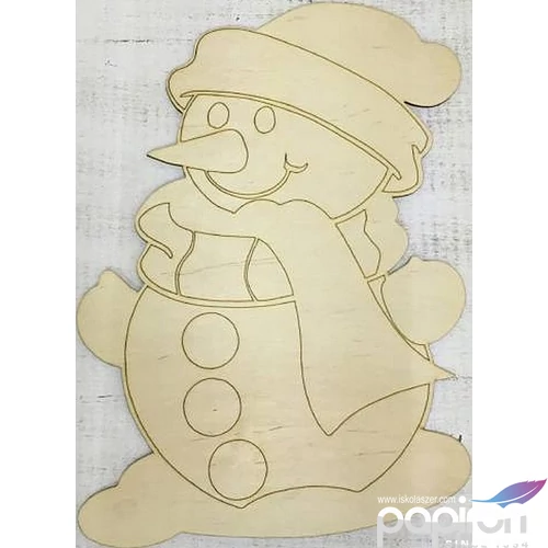 Fa figura Hóember rajzos 35, 5x50cm 