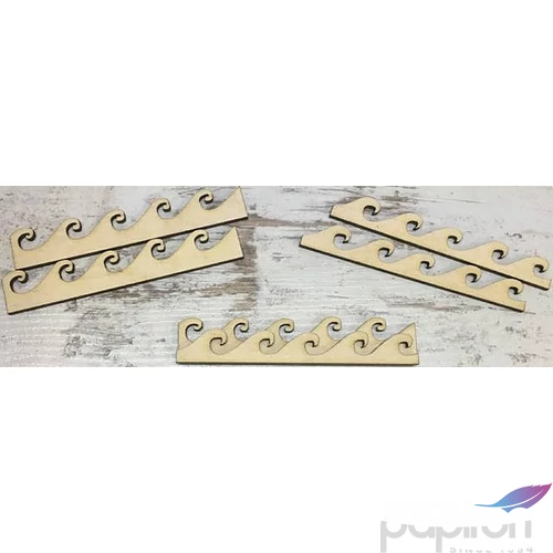 Fa figura hullámok hullámok 10cmx1.5cmx3mm 3db/cs