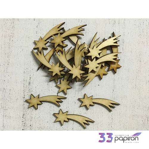 Fa figura hullócsillag hullócsillag 4, 5cmx1.7cmx3mm 20db/cs