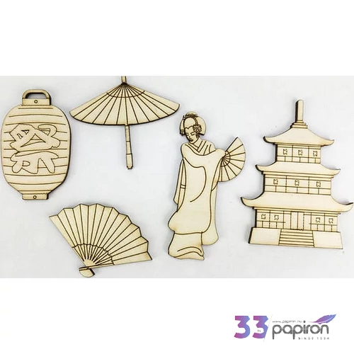 Fa figura keleti szett orientális japán csomag 5db/cs